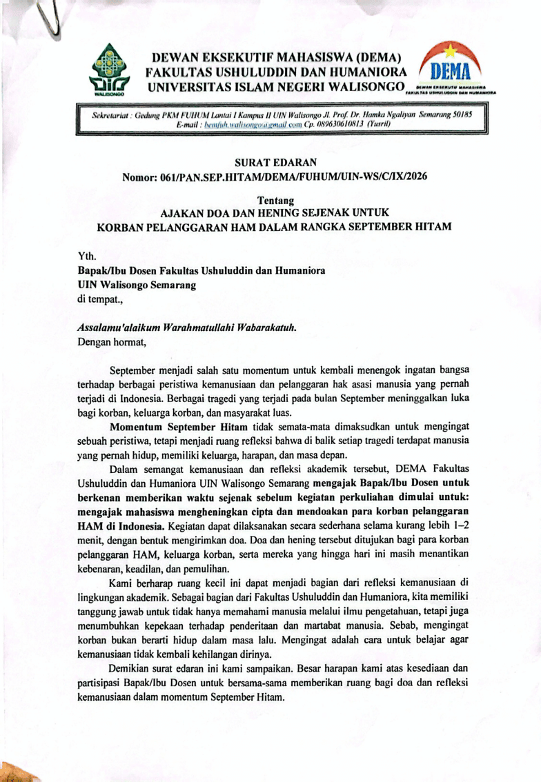 Ajakan Doa dan Hening Sejenak Sebelum Pembelajaran